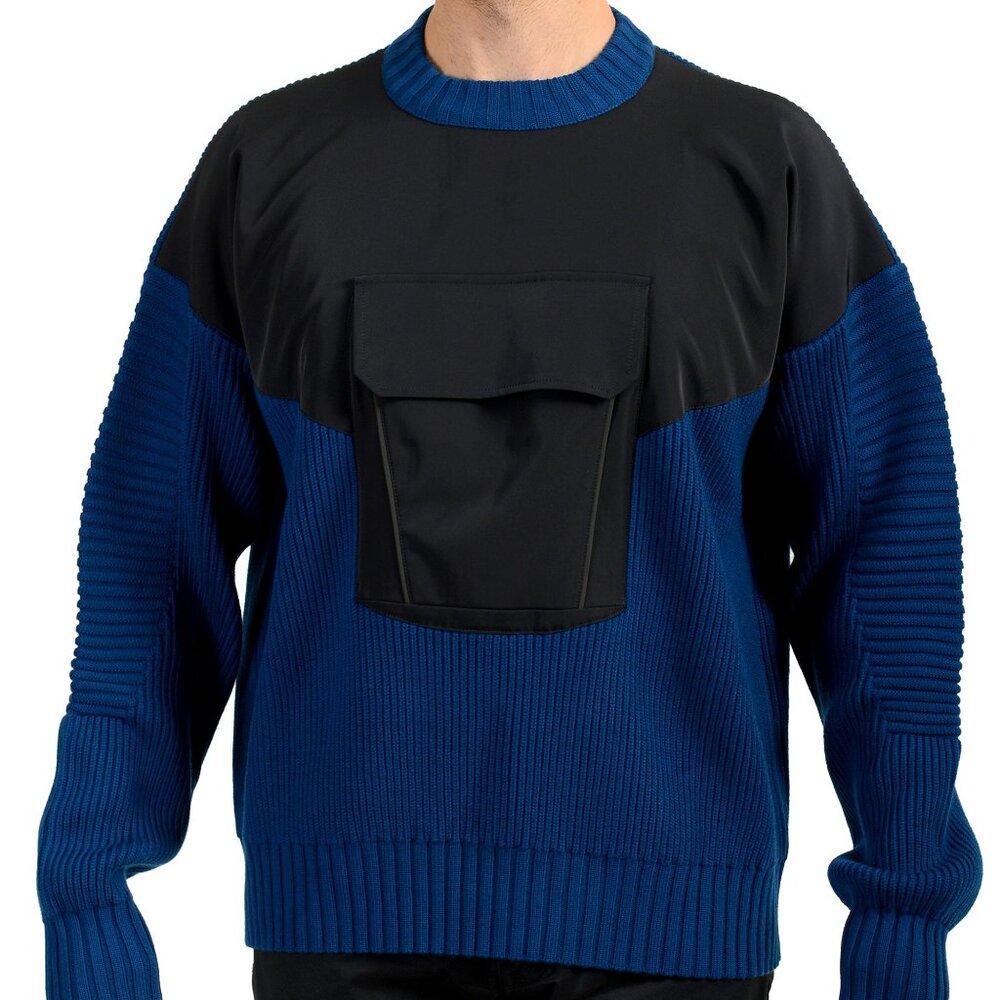Scuderia Ferrari Men's Wool Crewneck Sweater With Front Pocket US M IT 50